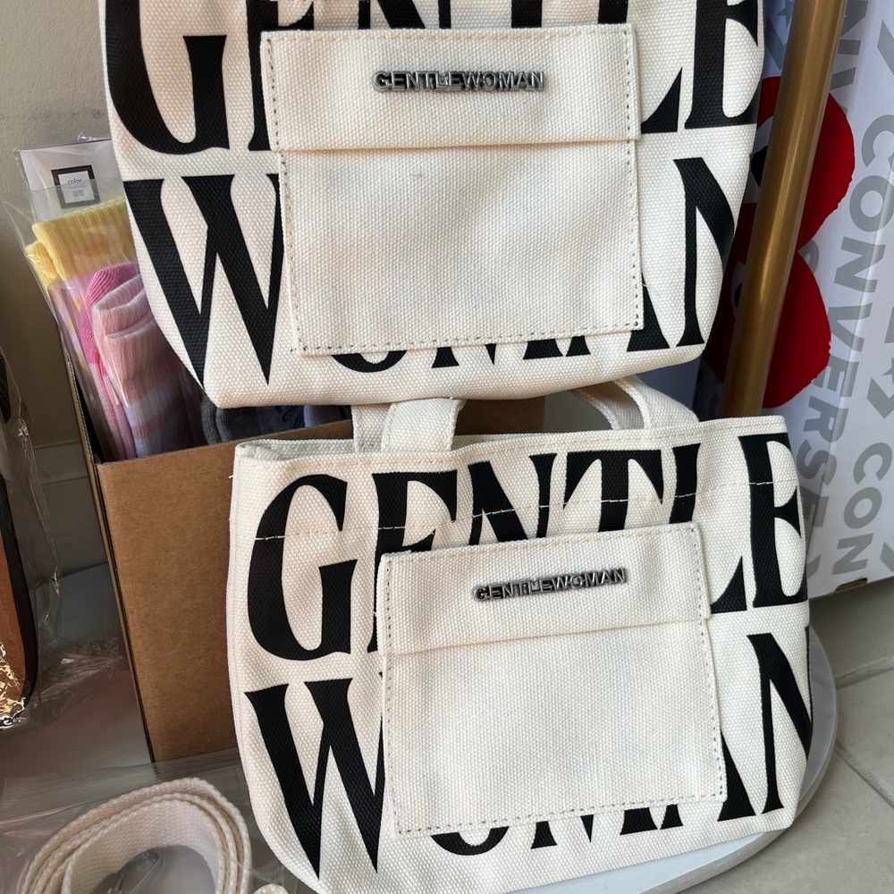 Gentle Woman Cream Canvas Tote Bag
